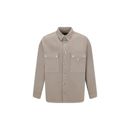 PRADA Jackets Men Khaki