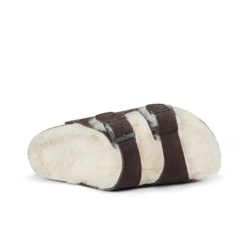 Devo Life Cork Casual Outerwear With Fleece Lining Warm Slippers Women's-1