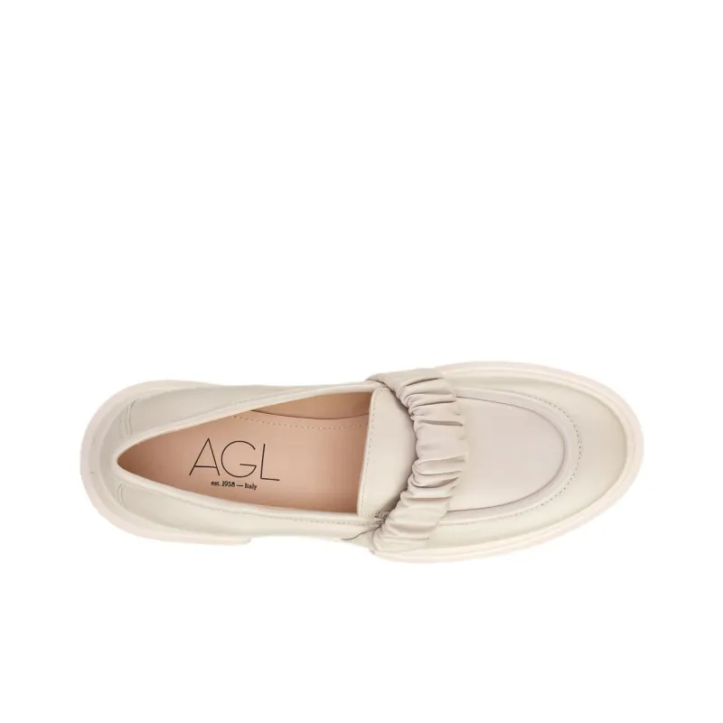 AGL Loafers Women's Low-Top Cream-3