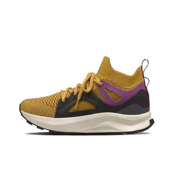 THE NORTH FACE Hypnum Luxe Cushioned Slip Resistant Mid Top Running Shoes Women's Ginger Yellow
