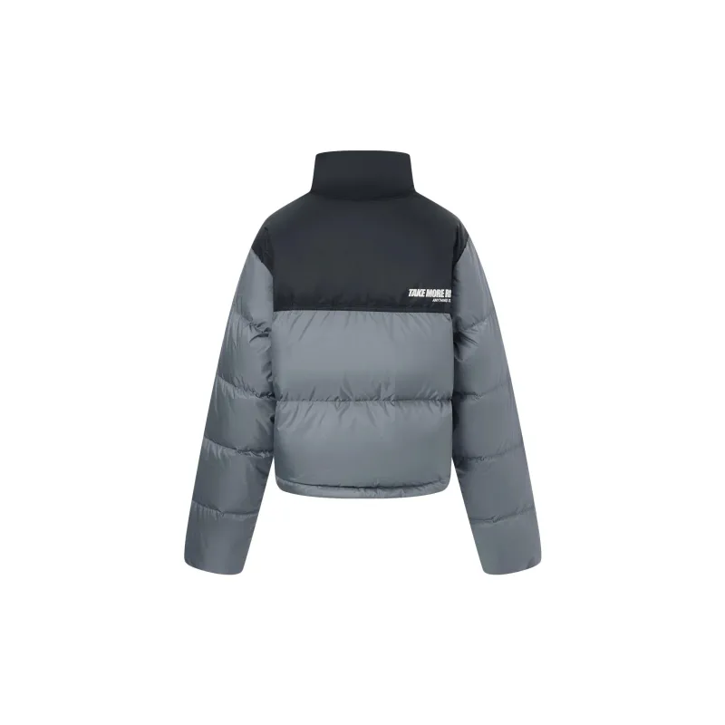 LiNing Sports Life Collection Down Jacket Women's Nine Degrees Gray-1