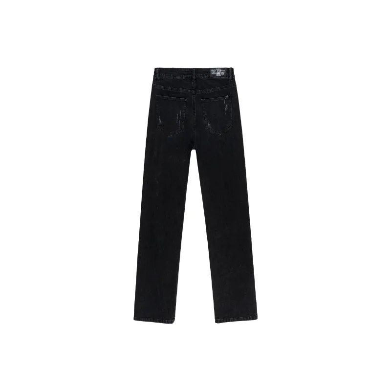 XINYINSU Jeans Unisex Washed Black-1