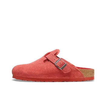 Birkenstock Boston Shearling Suede Slippers