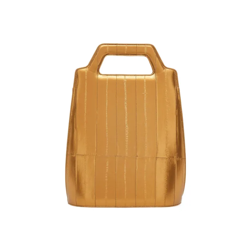 FERRAGAMO Eel Shoulder Bag Crossbody Bag Handbag Women's Gold-2