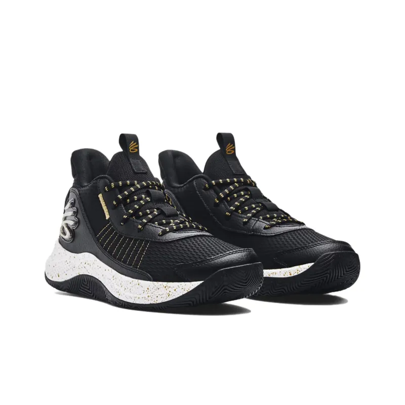 Under Armour Curry 3 Slip Resistant Breathable Mid Top Basketball Shoes Men's Black-2