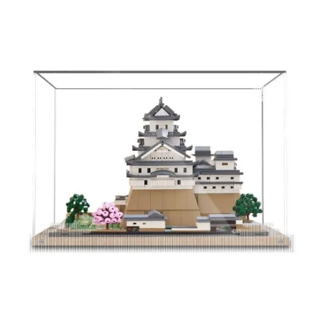 KGBOX Himeji Castle WAVE Foam Sole Acrylic Display Case Dust Cover Storage Box Model Accessories-0