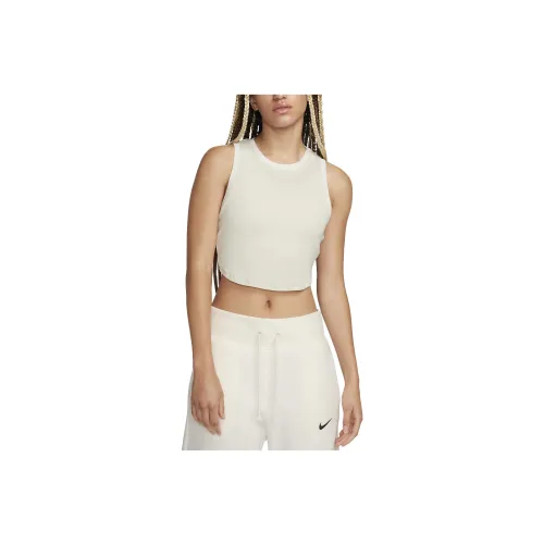 Nike Sportswear Essentials Series Sleeveless Sports Shirts Women's Off White