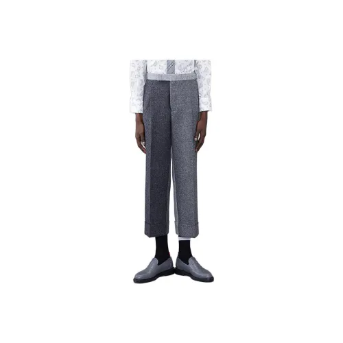 THOM BROWNE FW23 Early Autumn Collection Casual Pants Men Light Gray