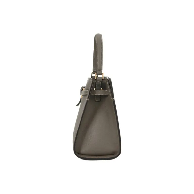 HAZZYS Cow Leather Tote Bag Shopping Bag Shoulder Bag Handbag Medium Size Women's Brown/Black/Dark Apricot Cream-15
