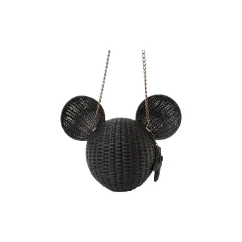 Beams Rattan Shoulder Bag, Crossbody Bag Regular Women's Black