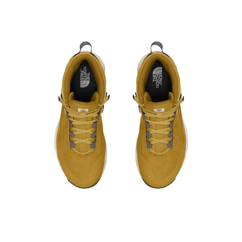 THE NORTH FACE Cragstone Cragstone Leather Mid Waterproof Anti-Slip Wear-Resistant Mid-Top Outdoor Shoes Women's Yellow-1