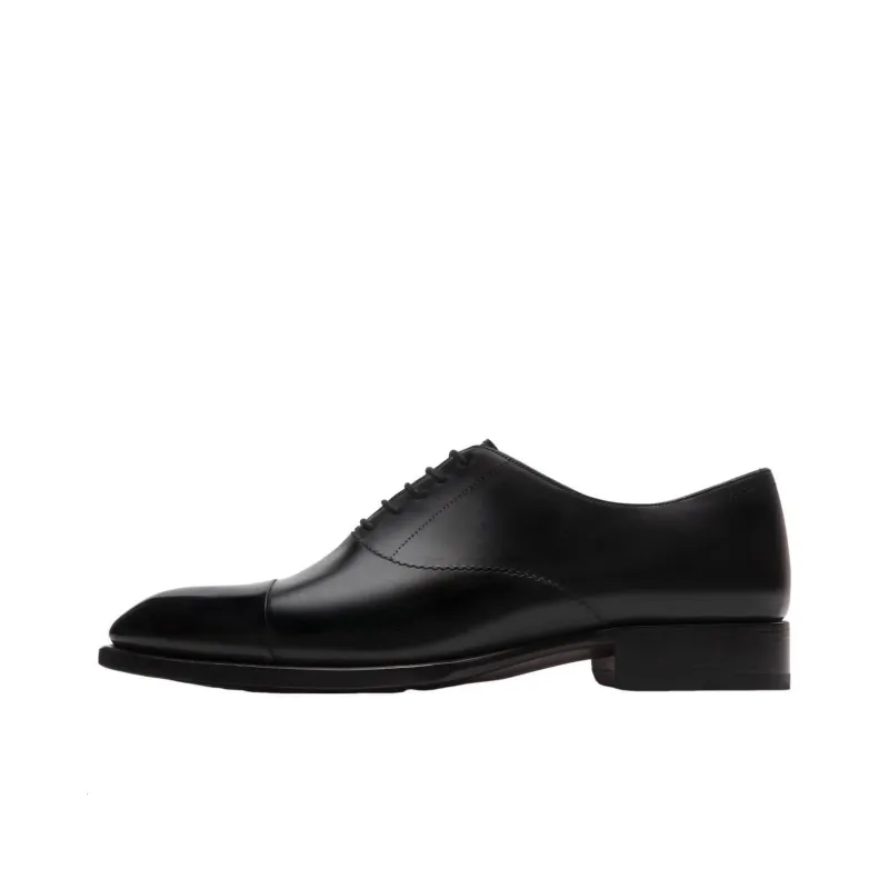 Brioni Dress Shoes Men Mid-Top Black-0