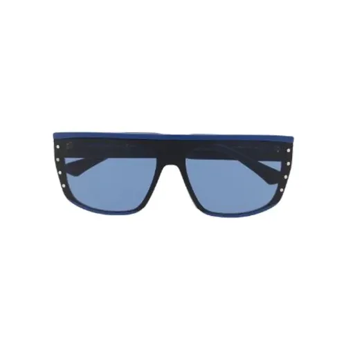 Jimmy Choo Cellulose Irregular Shape Sunglasses Men's Blue