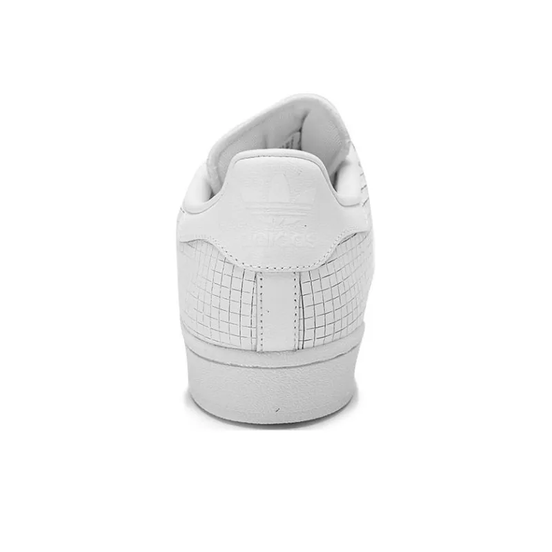 Adidas Superstar 'Scored Leather Triple White'-4