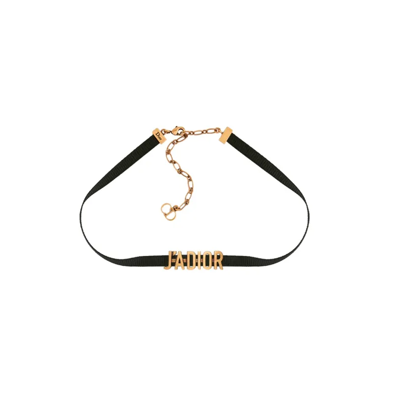 DIOR Metal, Grosgrain Ribbon Necklaces Women's-1