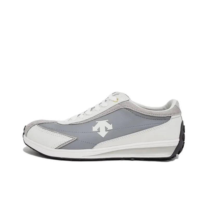 DESCENTE Cron Racer Anti Slip Wear Resistant Low Top Running Shoes Unisex White Gray-0