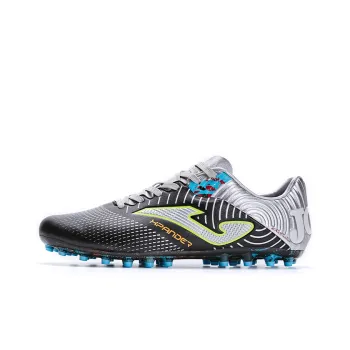 Joma MG Rubber Short Studs Anti-Slip Wear-Resistant Soccer Shoes Men's Black Silver