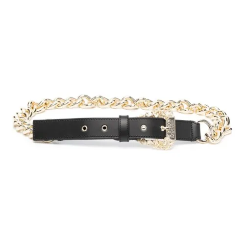 VERSACE JEANS COUTURE Chain-link Leather Belt