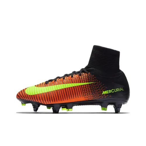 Nike Mercurial Superfly 5 Soccer Shoes Men Mid-Top Black