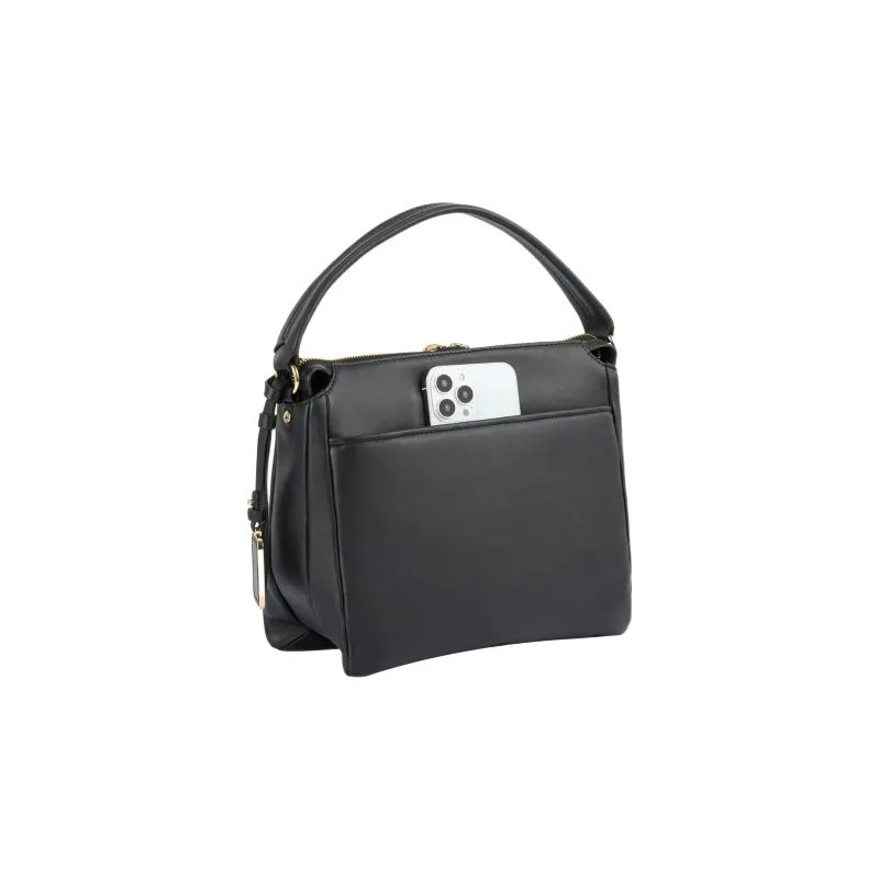 TUMI Voyageur Leather Handbag Shoulder Bag Crossbody Bag Women's Black-2