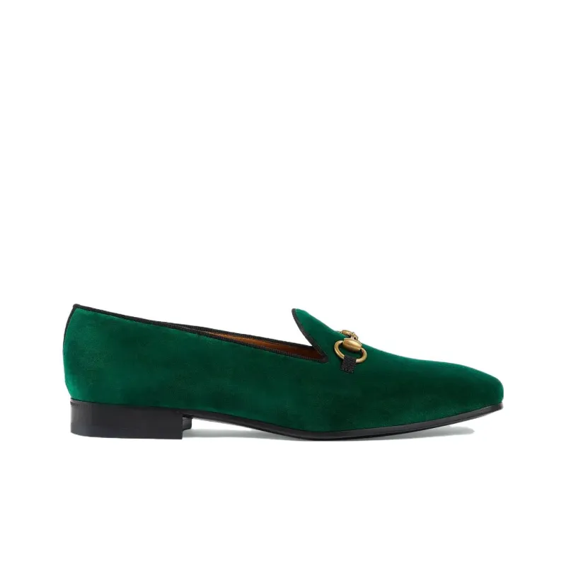 GUCCI Horsebit Men's Casual Shoes Men Low Top Green-1
