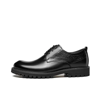 YEARCON Dress Shoes Men Low Top Brown/Black
