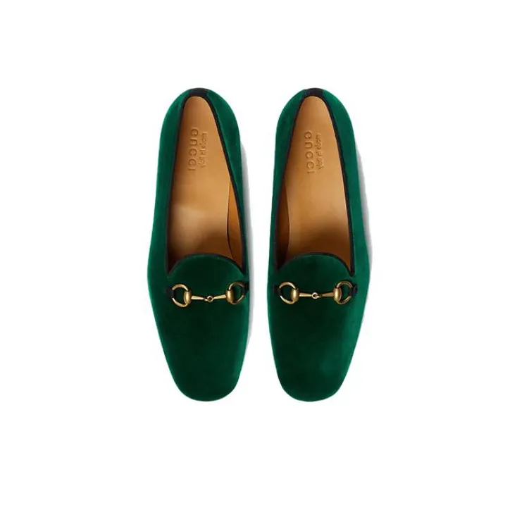 GUCCI Horsebit Men's Casual Shoes Men Low Top Green-3