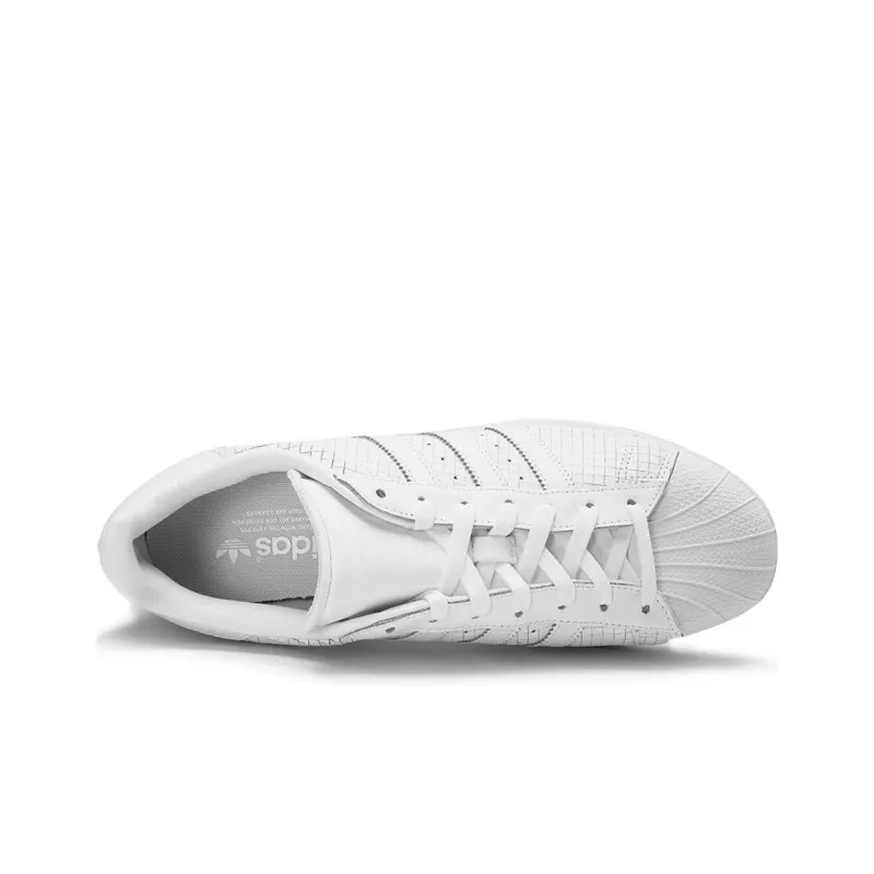Adidas Superstar 'Scored Leather Triple White'-3
