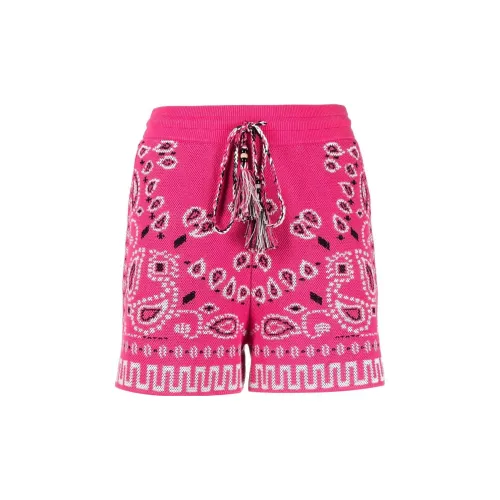 Alanui Bandana-print Pique Shorts