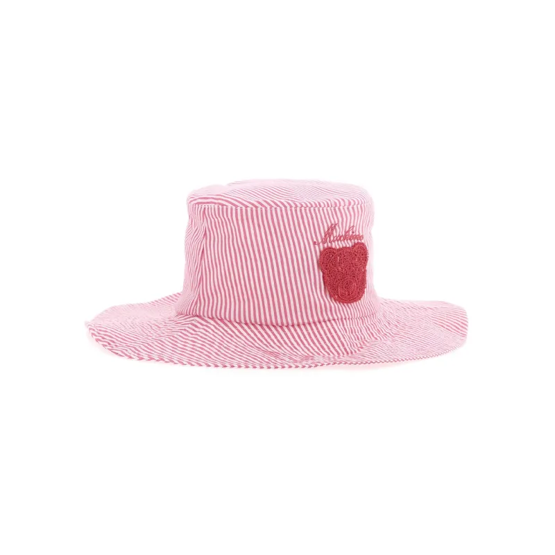MOSCHINO Kids Stripe print Cotton Hat-2