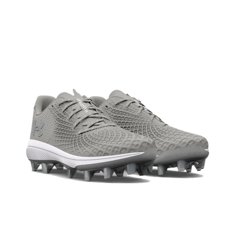 Under Armour Yard Glyde 2 MT TPU Cushioning, Slip Resistant, And Abrasion Resistant Low Top Training Shoes Women's Gray-2