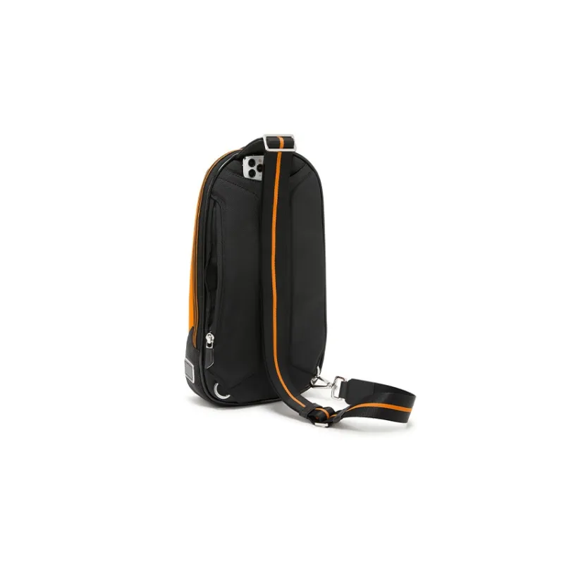 TUMI McLaren Collaboration Fabric Fanny Pack Chest Bag Shoulder Bag Men's Papaya Color-3