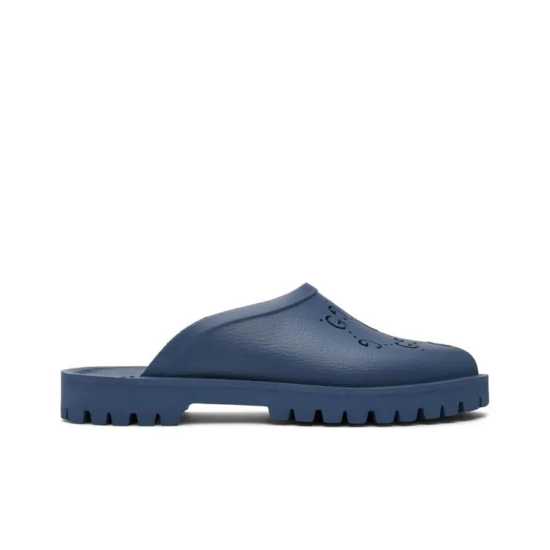 GUCCI GG Slip-On Sandals Indigo Blue-1
