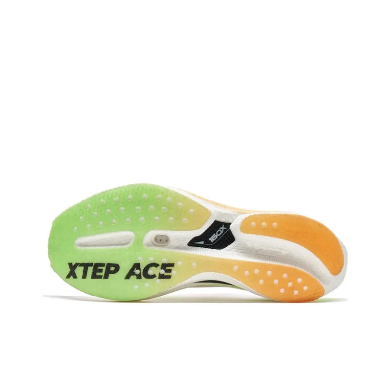 XTEP Racing 160X 5.0 Cushioning Wear-Resistant Low-Top Running Shoes Women's White Orange-5