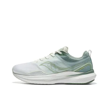 Saucony Humming 3 Cushioning Anti Slip And Wear Resistant Low Top Casual Running Shoes Unisex Beige Green