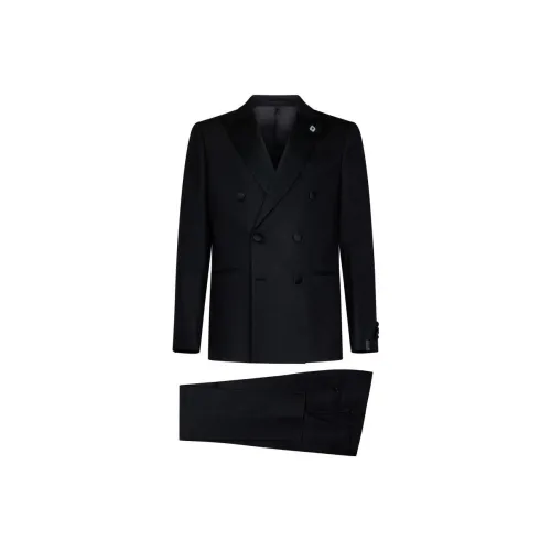 LARDINI Business Suits Men Black