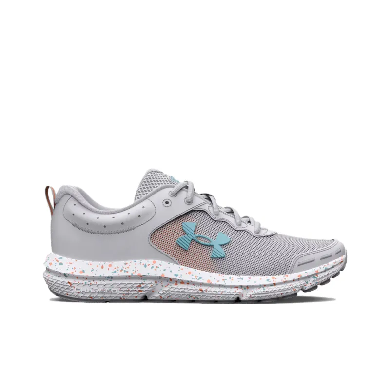 Under Armour Charged Assert 10 Paint Splatter Running Shoes 'Grey Blue' Women's-1