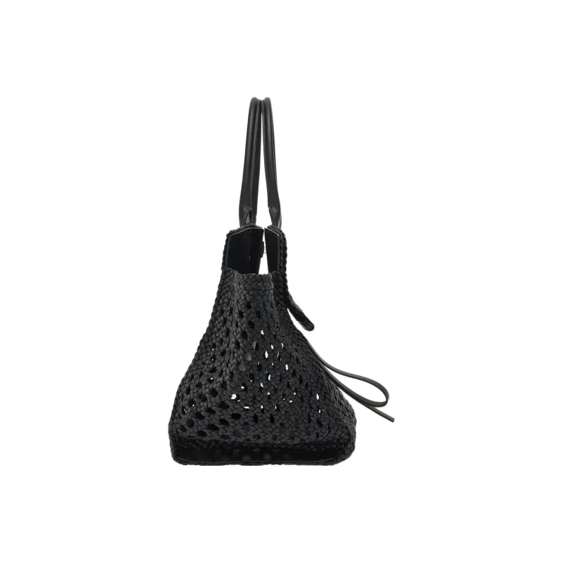 FERRAGAMO Studio Calfskin Handbag Extra Large Women's Black-1