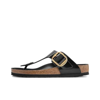 Birkenstock Gizeh Logo engraved Leather Sandals