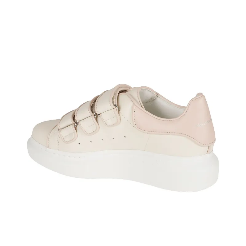 Alexander McQueen Stylish Skateboarding Shoes Women's Beige-3