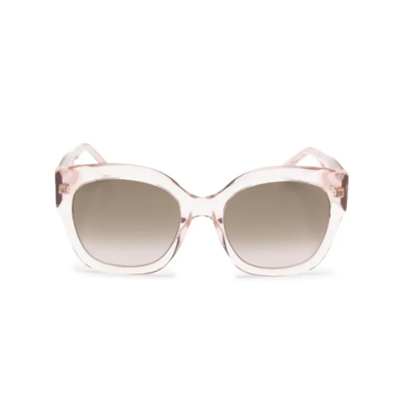 Jimmy Choo Plastic Irregular Shape Sunglasses Women's Transparent-1