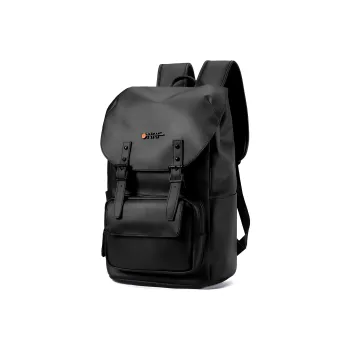 ONRF PVC Laptop Bag Backpack Large Size Unisex Cool Black