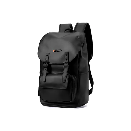 ONRF PVC Laptop Bag backpack FAIRY Large Size Unisex Cool Black