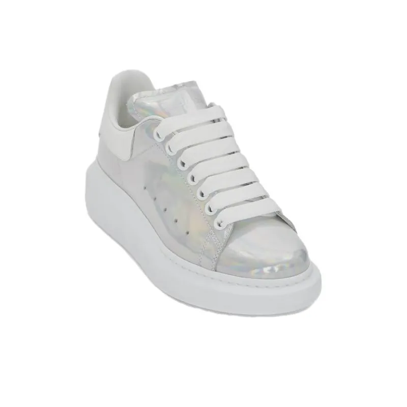 Alexander McQueen Oversized Sneakers 'White Iridescent' Women's-2