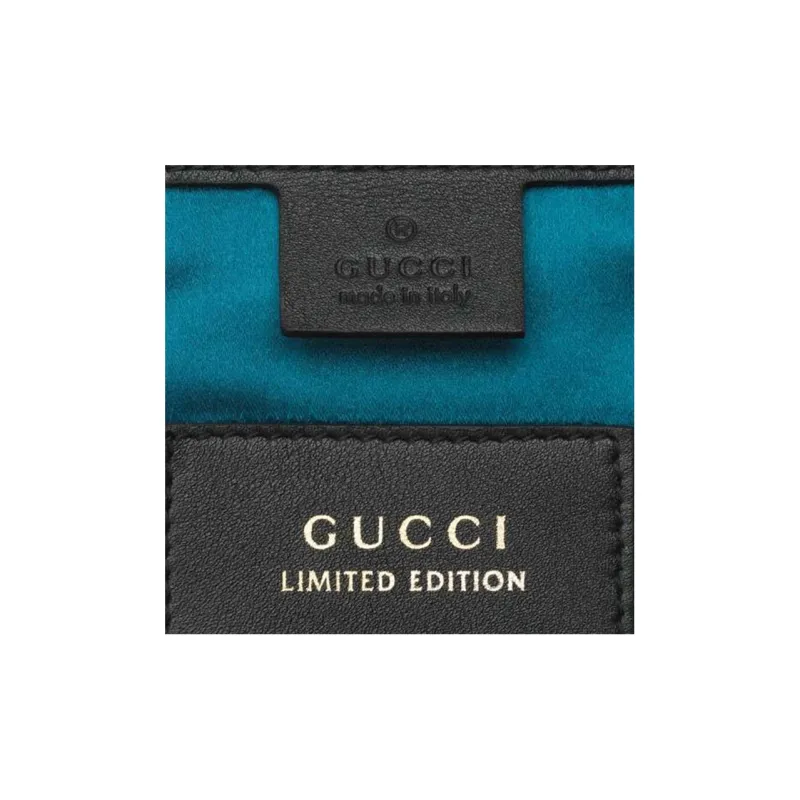 GUCCI Marmont Velvet Chain Crossbody Bag Shoulder Bag Small Size Women's Black-6