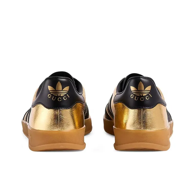 Adidas X GUCCI Gazelle Low Sneakers Golden Women's-4