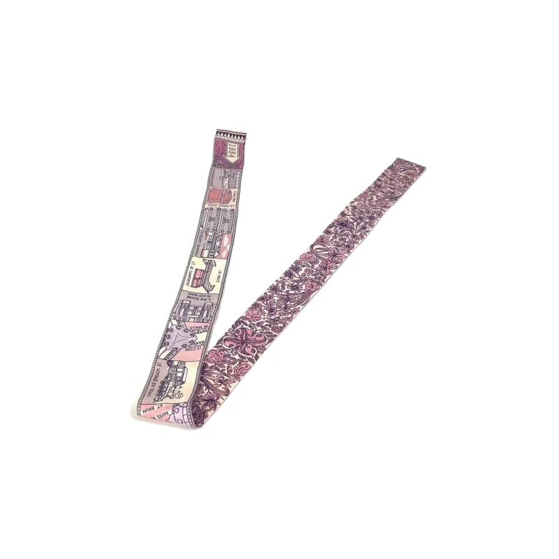 LOUIS VUITTON Louise Silk Scarves Women's Pink-1