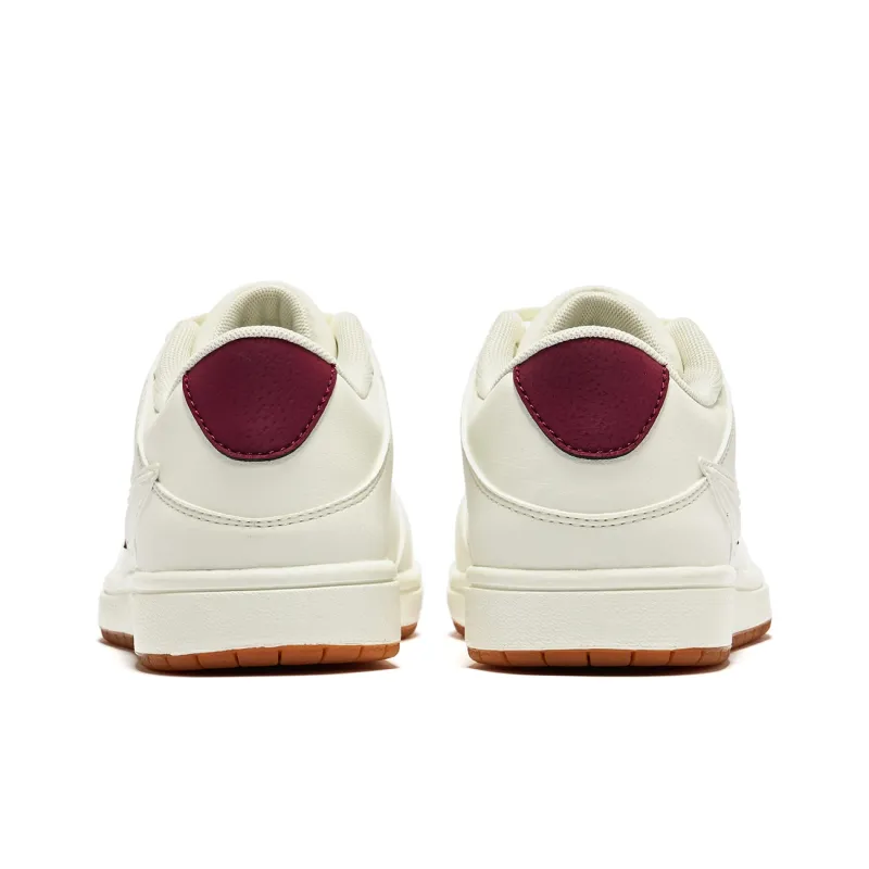 QIAODAN Cushioning Balance Wear-Resistant Lightweight Breathable Slip-Resistant Low-Top Skateboard Shoes Women's Ivory-3
