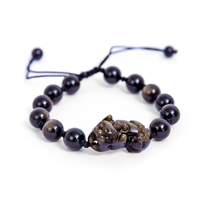 Carp Crystals Obsidian Jade Bracelets Unisex Obsidian-1