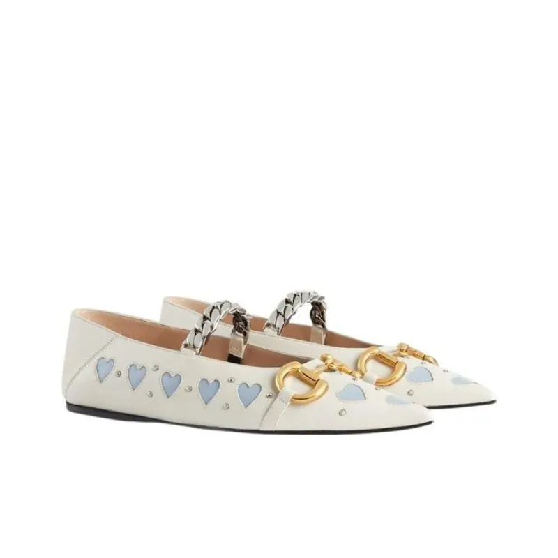 GUCCI Lovelight Women's Casual Shoes Women's White Blue-1